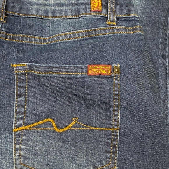 7 for all Mankind size 25 Blue Jeans - Picture 4 of 5